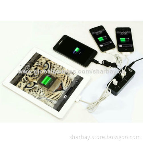 USB smart charger with TI charging chipset, 12V/2.5A power adapter, 12V DC/2.5A input